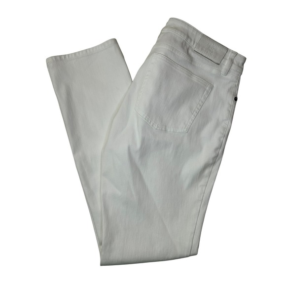 Lauren Ralph Lauren Womens White Denim Jeans 12 Straight Leg Cotton Blend Office - Picture 2 of 8